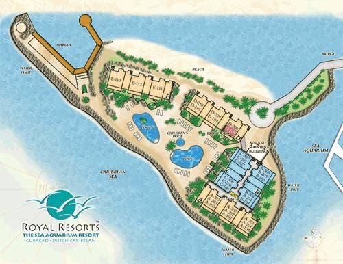 The Sea Aquarium Resort - Resort Map