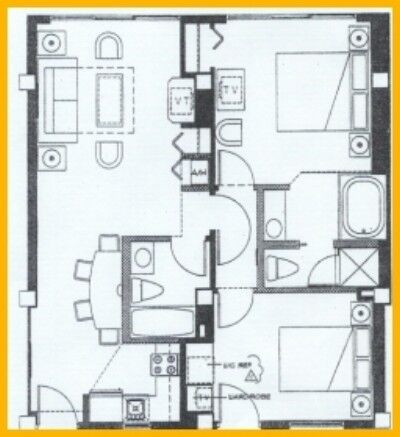 Grand Seas Resort - Unit Floor Plan