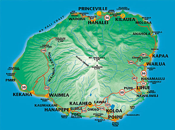 Kauai Map