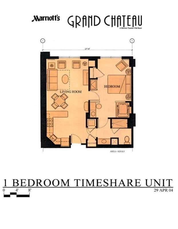 Marriott's Grand Chateau - Unit Floor Plan