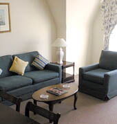 Unit living area at the Allen House Club