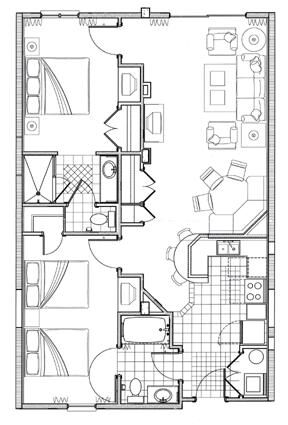Marriott's Harbour Lake - Unit Floor Plan