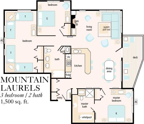 Smugglers' Notch Resort - Mountain Laurels Floor Plan