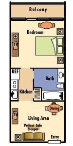Ocean Key Resort - Unit Floor Plan