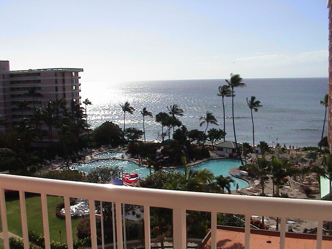 Ka'anapali Beach Club - view from oceanview or oceanfront unit lanai