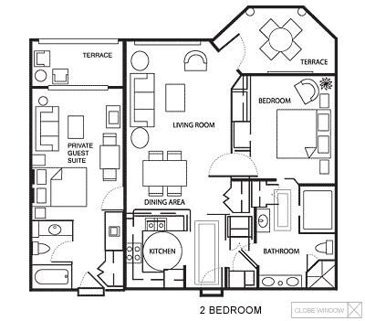 HGVC Orlando at Sea World International Center - Unit Floor Plan