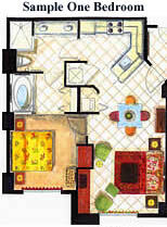 Grandview at Las Vegas - One-Bedroom Floor Plan