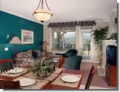 Living Room at the Bighorn Meadows on the Springs at Radium Golf Resort
