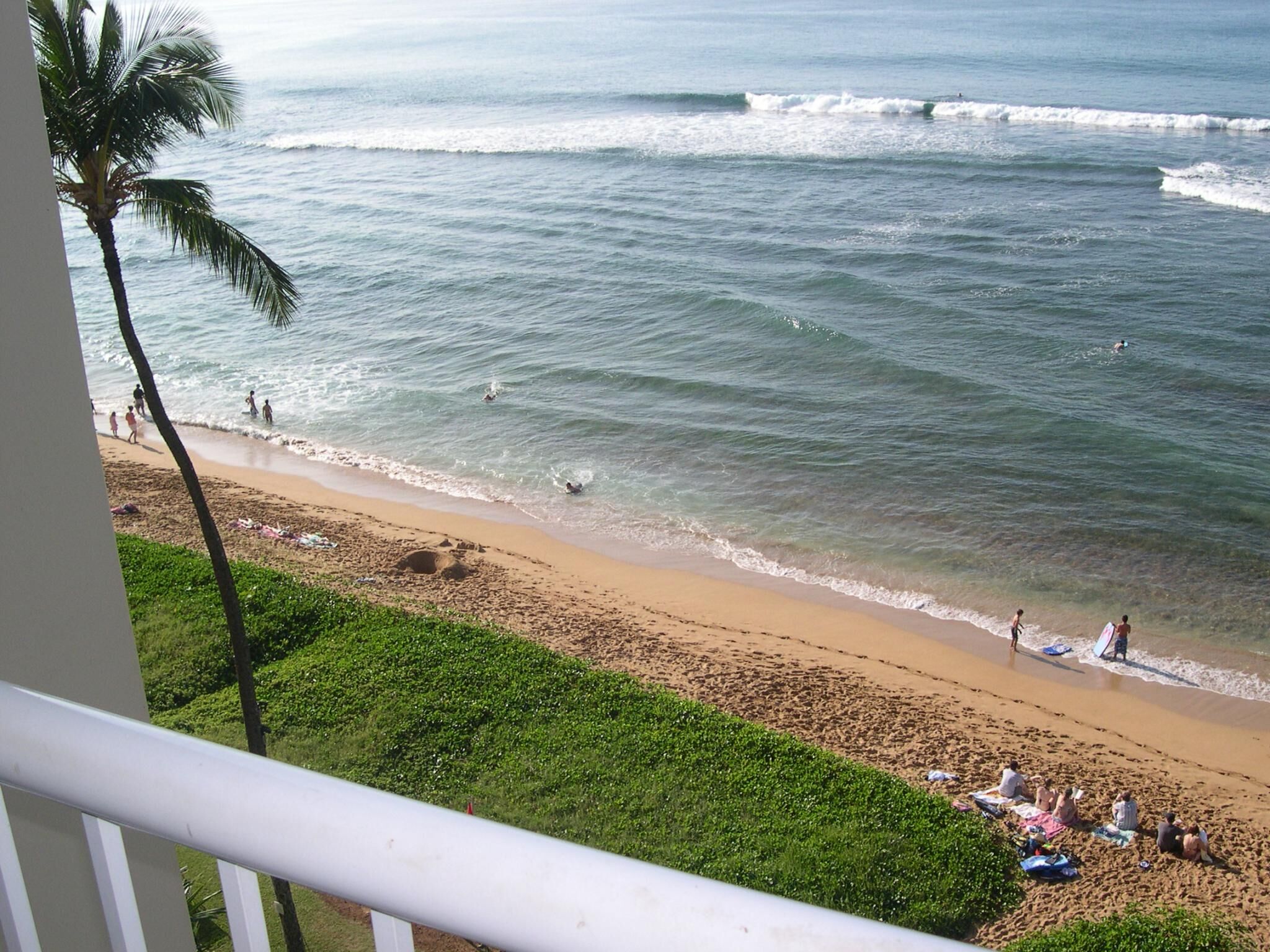 Ka'anapali Beach Club - view from oceanview or oceanfront unit lanai