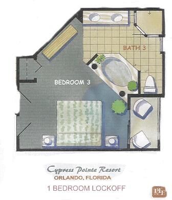 Cypress Pointe - One Bedroom Floor Plan