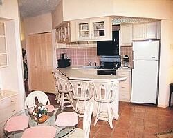 Paradise Beach Villas - Unit Kitchen & Dining Area