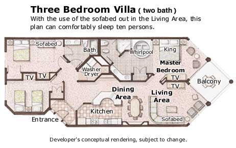 Marriott's Imperial Palm Villas - Unit Floor Plan