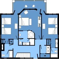 1st Floor Beach Cottage Layout at Disney's Vero Beach Resort