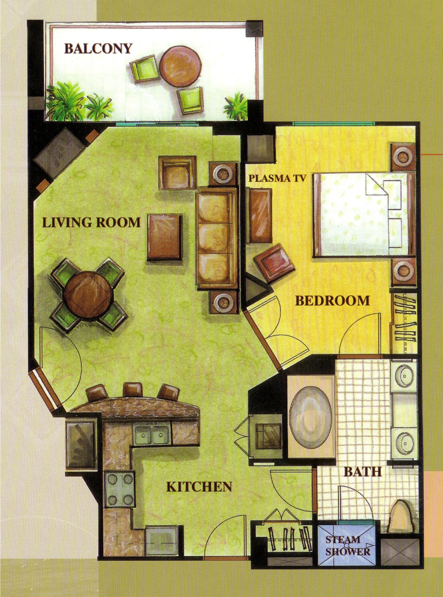 Tahiti Village - Unit Floor Plan