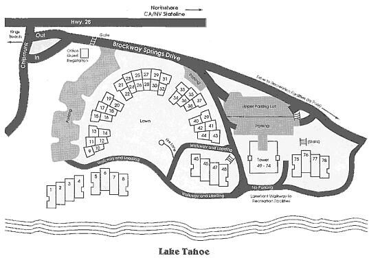Brockway Springs Resort - Resort Map