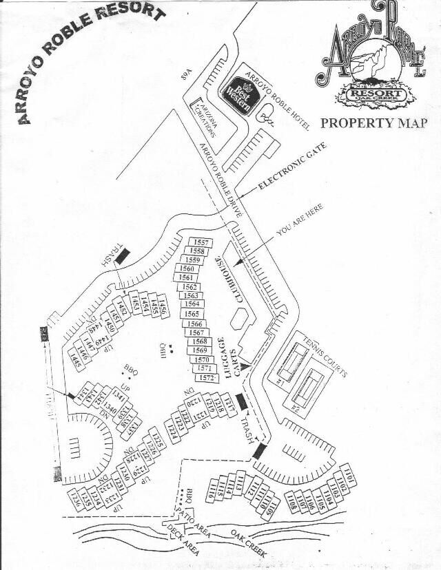 Arroyo Roble Resort - Resort Map