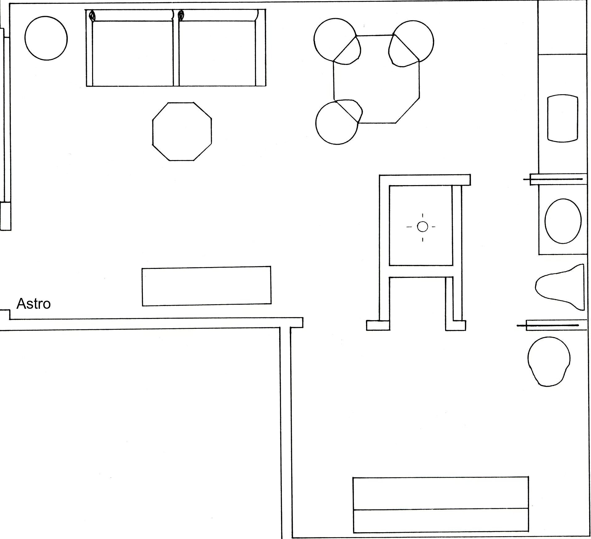 Stardust - Tahoe - Astro Studio Unit Floor Plan