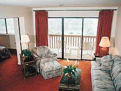 South Shore Lake Resort - Unit Living Area