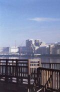 Odessa Wharf - View of Canary Wharf