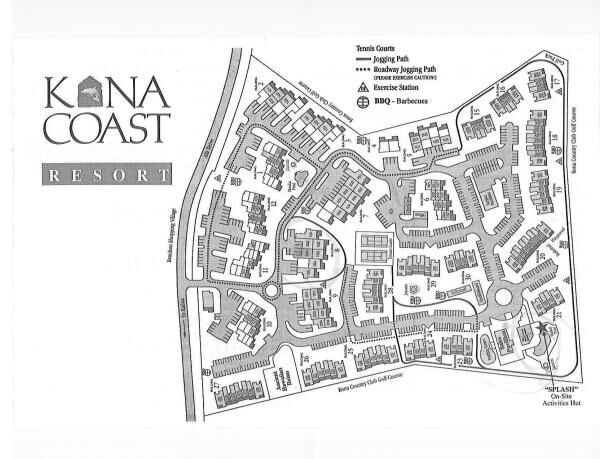 Kona Coast Resort - Area Map