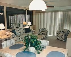Commodore Beach Club - unit living and dining areas